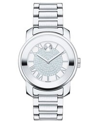 Movado Bold Crystal Dial Bracelet Watch 32mm