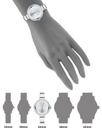 Movado Bold Diamond Stainless Steel Bangle Bracelet Watch