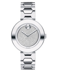 Movado Bold Pave T Bar Bracelet Watch
