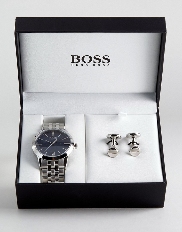 boss silver watch