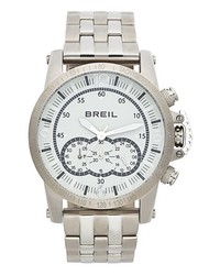 Breil Aviator Chronograph Bracelet Watch 45mm Silver