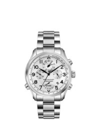 Bulova Precisionist Silver Tone Chronograph Watch