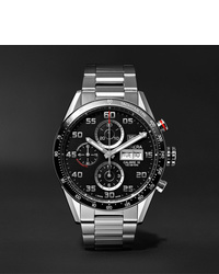 Tag Heuer Carrera Automatic Chronograph 43mm Polished Steel Watch Ref No Cv2a1rba0799