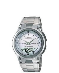 CASIO Ana Digi Metal Sport Watch Silver Aw80d 7av