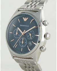 Emporio Armani Chronograph Bracelet Watch In Stainless Steel Ar1974