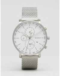 Skagen Chronograph Mesh Watch In Silver Skw6301