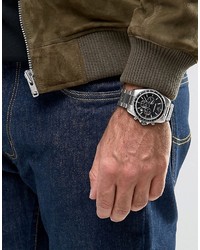 Emporio Armani Chronograph Watch In Silver Ar6098