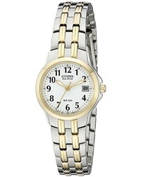 Citizen Eco Drive Ew1544 53a Silhouette Two Tone Stainless Steel Watch