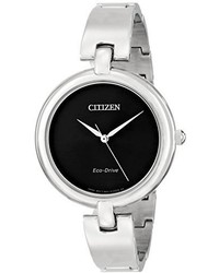 Citizen Em0220 88e Silhouette Stainless Steel Eco Drive Watch