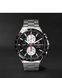 Baume & Mercier Clifton Club Indian Legend Tribute Chief Chronograph 44mm Stainless Steel Watch Ref No M0a10403