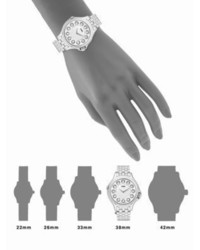Fendi Crazy Carats Diamond White Topaz Black Spinel Stainless Steel Medium Bracelet Watch