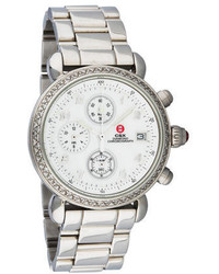 Michele Csx Diamond Chronograph Watch