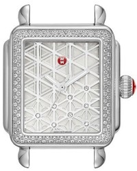 Michele Deco Diamond Diamond Dial Watch Case 33mm X 35mm