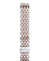 Michele Deco Madison 16mm Two Tone Bracelet Watchband