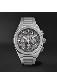 Zenith Defy El Primero 21 Chronograph 44mm Brushed Titanium Watch Ref No 959000900478m9000