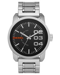 Diesel Franchise Bracelet Watch 46mm Silver Black