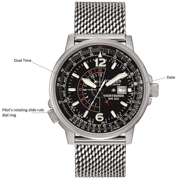 Citizen Nighthawk Men's Watch and Bracelet Set - Model FB3002-61E |  WatchCharts