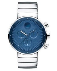 Movado Edge Chronograph Stainless Steel Bracelet Watch