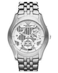 Emporio Armani Automatic Bracelet Watch 43mm Silver