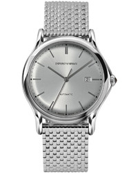 Emporio Armani Swiss Automatic Stainless Steel Bracelet Watch 42mm Ars3006