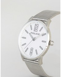 Police Esquire Stainless Steel Bracelet Watch With Silver Dial