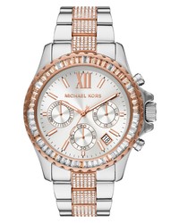 MICHAEL Michael Kors Everest Pave Chronograph Bracelet Watch