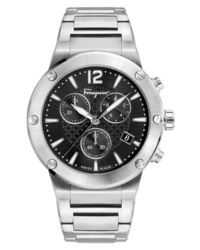 Salvatore Ferragamo F80 Chronograph Bracelet Watch