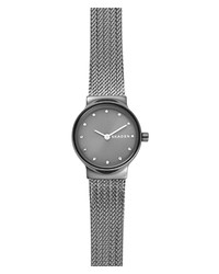 Skagen Freja Crystal Accent Mesh Watch