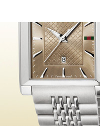 Gucci G Timeless Medium Stainless Steel Rectangle Watch