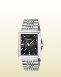 Gucci G Timeless Medium Stainless Steel Rectangle Watch