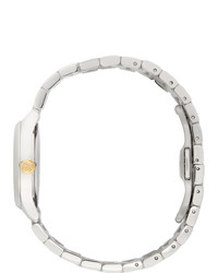 Gucci Gold And Silver G Timeless Feline Watch
