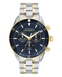 Movado Heritage Calendoplan Chronograph Bracelet Watch