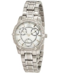 Invicta 1777 Wildflower Mother Of Pearl Dial Stainless Steel Watch