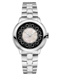 Fendi Ishine Rotating Semiprecious Stone Bracelet Watch