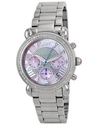 JBW Jb 6210 F Victory Pink Stainless Steel Diamond Watch