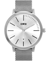 Edwin Kenny Mesh Strap Watch 40mm