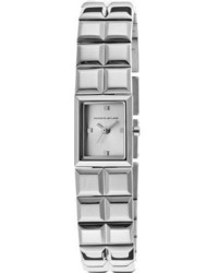 Kenneth Jay Lane Kjlane 3203 Silver Polished Ip Stainless Steelsilver Square Watches