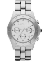 Marc Jacobs Ladies Blade Stainless Steel Chronograph Watch