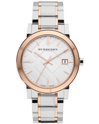 Burberry Large Check Stamped Bracelet Watch 38mm