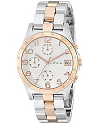 Marc by Marc Jacobs Mbm3070 Henry Two Tone Stainless Steel Watch With Link Bracelet