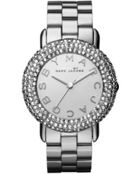 Marc by Marc Jacobs Marci Pave Crystal Stainless Analog Watch