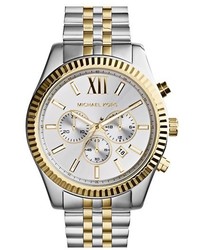 Michael Kors Michl Kors Large Lexington Chronograph Bracelet Watch 45mm
