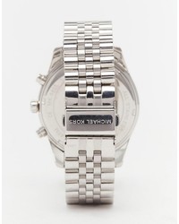 Michael Kors Michl Kors Lexington Watch In Stainless Steel Mk8405