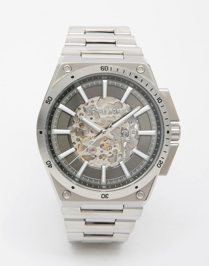 piedestal helvede hykleri Michael Kors Michl Kors Wilder Stainless Steel Watch With Exposed Mechanics  Mk9021, $399 | Asos | Lookastic