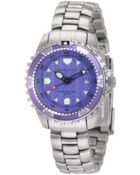 Momentum 1m Dv01p0 M1 Purple Dial Dial Stainless Steel Bracelet Watch