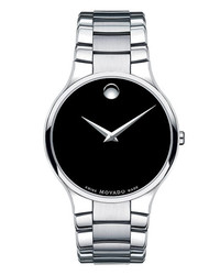 Movado Large Serio Stainless Steel Watch 38mm