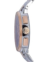 Versace Mystique Sport Chronograph Two Tone Bracelet Watch 46mm