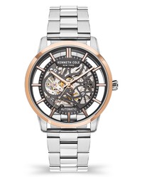 Kenneth Cole New York Skeletal Dial Automatic Bracelet Watch