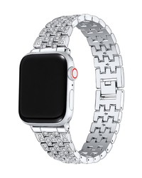 The Posh Tech Posh Tech Chantal Silver Tone Apple Watch Se Series 7654321 Band