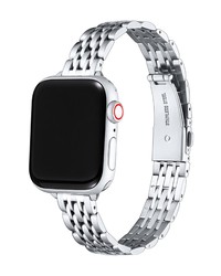 The Posh Tech Posh Tech Rainey Skinny Stainless Apple Watch Se Series 7654321 Band In Silver At Nordstrom